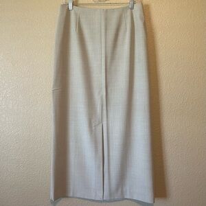 NWT Eddie Bauer Skirt Womens 12 Tan Lightweight Long Pencil Straight Stretch